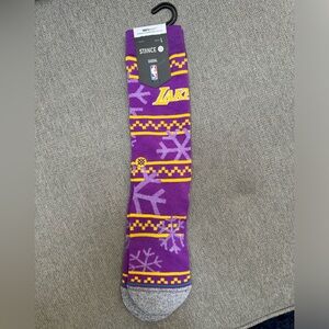 Stance LA Lakers mens crew socks.